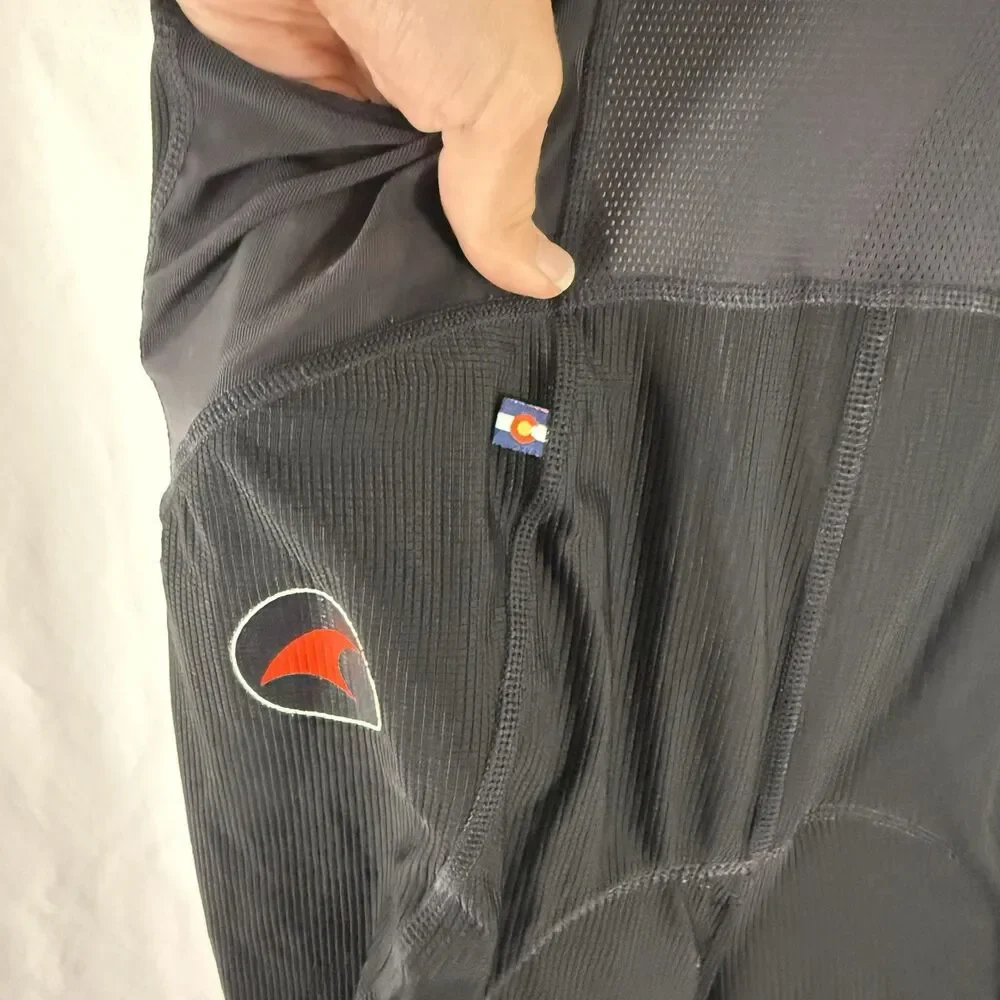Pactimo Cycling Bib Men's Large Black Ribbed Sleeveless Padded Pullover
